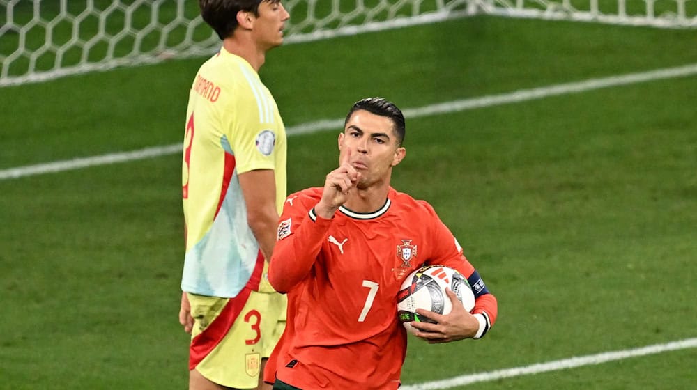 Trifft und jubelt: Cristiano Ronaldo / Foto: Sven Hoppe/dpa