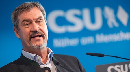 Bayerns Ministerpräsident Markus Söder (CSU) würdigte den Dienst der Soldatinnen und Soldaten in Deutschland. (Archivbild) / Foto: Peter Kneffel/dpa