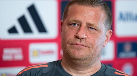 Max Eberl äußert sich in Orlando vor dem Bayern-Start in die Club-WM.  / Foto: Sven Hoppe/dpa