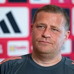 Max Eberl äußert sich in Orlando vor dem Bayern-Start in die Club-WM.  / Foto: Sven Hoppe/dpa
