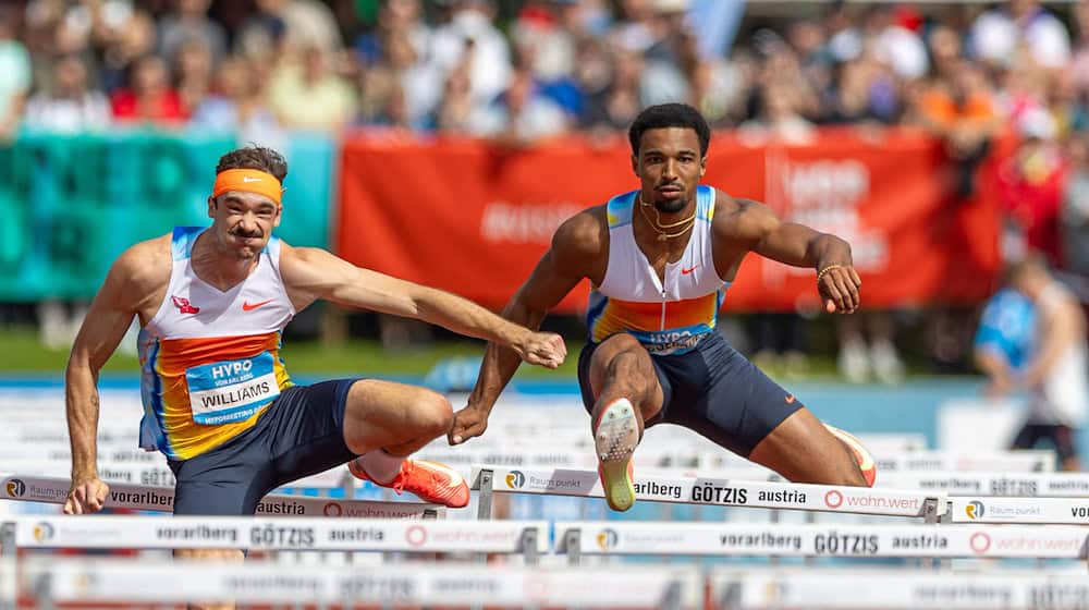 Leo Neugbauer (r) startete erstmals in Götzis. / Foto: Expa/Peter Rinderer/APA/dpa