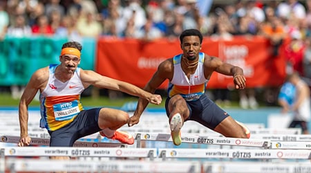 Leo Neugbauer (r) startete erstmals in Götzis. / Foto: Expa/Peter Rinderer/APA/dpa