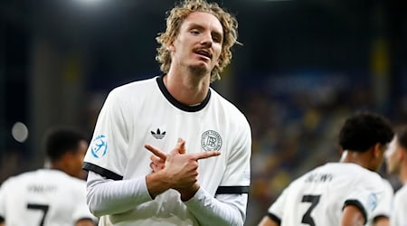 Nick Woltemade steht beim FC Bayern hoch im Kurs. / Foto: Branislav Racko/dpa