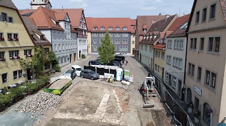 Bei Grabungen in Rothenburg ob der Tauber in Mittelfranken ist das Fundament einer Synagoge aus dem Mittelalter zum Vorschein gekommen. / Foto: KT Kohler & Tomo Archäologie/dpa