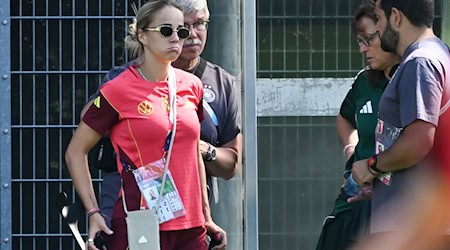 Giulia Gwinn nach ihrer Verletzung beim DFB-Training / Foto: Sebastian Christoph Gollnow/dpa