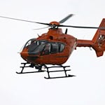 Ein Hubschrauber brachte den Fahrradfahrer ins Krankenhaus. (Symbolbild) / Foto: Oliver Berg/dpa