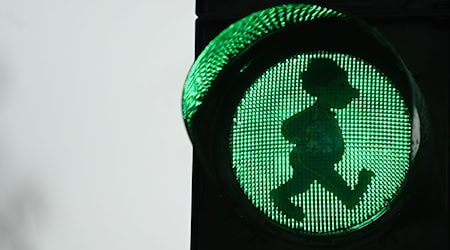 Aus Bamberg kommt der Kinderbuchklassiker «Das Sams». Es ist dort auch auf Ampeln verewigt. Diese fielen wegen des Stromausfalls teils aus. / Foto: Nicolas Armer/dpa