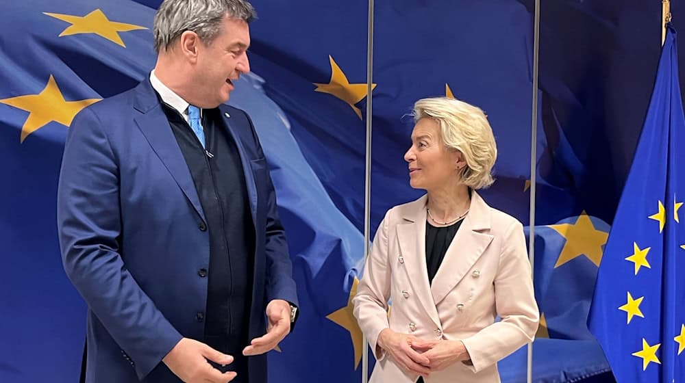 Ursula von der Leyen will Markus Söder und sein Kabinett in Brüssel treffen. (Archivbild) / Foto: Christoph Trost/dpa-Zentralbild/dpa