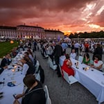 Jedes Jahr ist der Sommerempfang des Landtags auf Schloss Schleißheim ein Höhepunkt im bayerischen Veranstaltungskalender. (Archivbild) / Foto: Peter Kneffel/dpa
