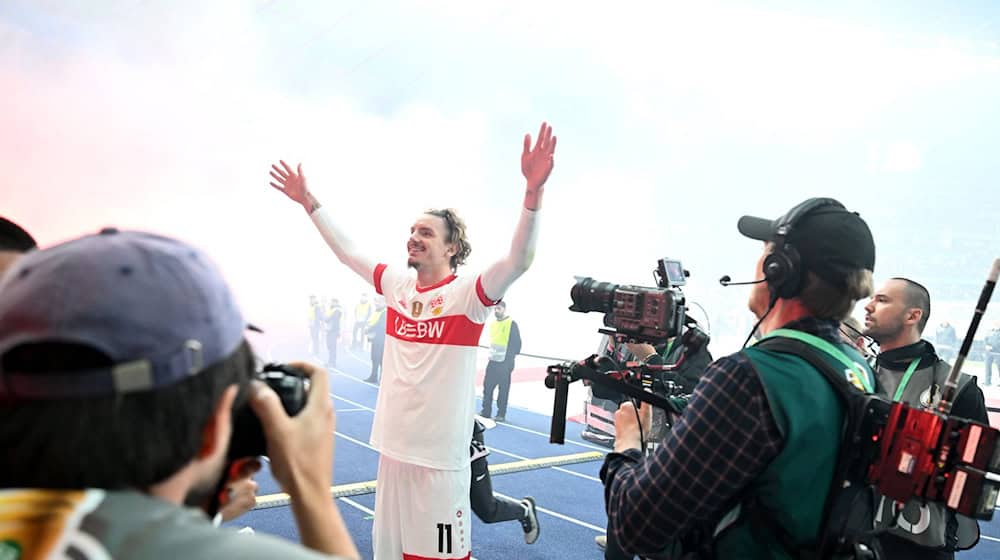 Im Fokus: Nick Woltemade wird vom FC Bayern umworben. / Foto: Bernd Weißbrod/dpa