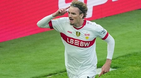 Stürmer Nick Woltemade würde gern vom VfB Stuttgart zum FC Bayern wechseln. / Foto: Sören Stache/dpa