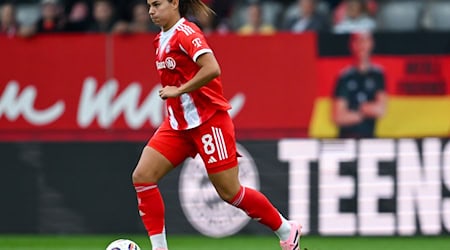 Traf zum zwischenzeitlichen Ausgleich für den FC Bayern München: Lena Oberdorf. / Foto: Sven Hoppe/dpa