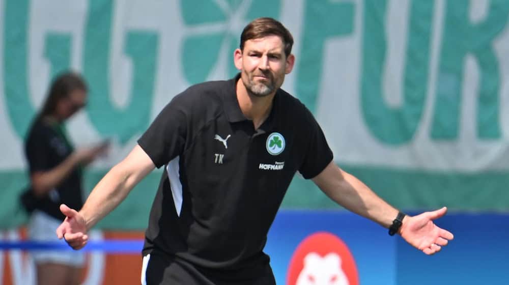 Hat Lust auf den Auftakt in den DFB-Pokal: Fürths Trainer Thomas Kleine. / Foto: Swen Pförtner/dpa