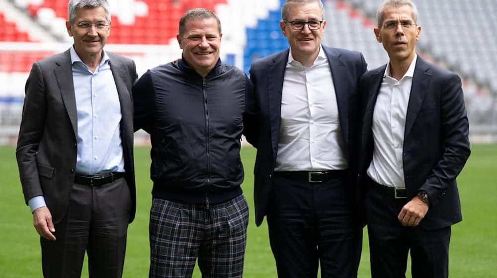Finanzvorstand Michael Diederich (r) könnte Medienberichten zufolge den FC Bayern zeitnah verlassen. / Foto: Sven Hoppe/dpa