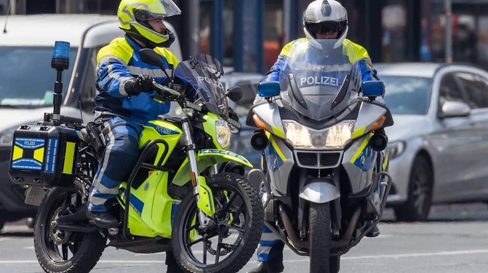 Bereits vorher hatte die Polizei in Nürnberg Elektromotorräder getestet. (Archivbild) / Foto: Daniel Karmann/dpa
