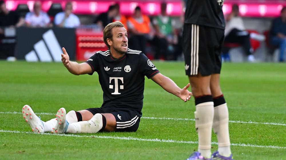 Erst trifft er, dann verschießt er: Harry Kane. / Foto: Sven Hoppe/dpa