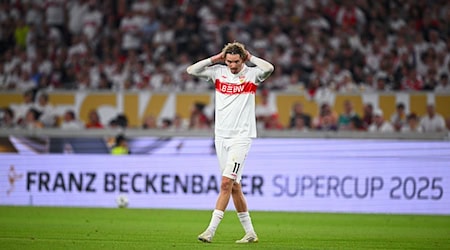 Nick Woltemade blieb im Supercup gegen seinen Wunschverein FC Bayern ohne Treffer. / Foto: Tom Weller/dpa