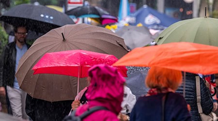 Im Laufe des Tages ziehen schauerartige Regenfälle über den Freistaat. (Symbolbild) / Foto: Peter Kneffel/dpa