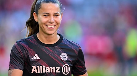 Lena Oberdorf krönte ihr Startelf-Debüt mit zwei Toren.  / Foto: Sven Hoppe/dpa