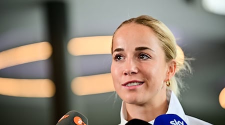 DFB-Kapitänin Giulia Gwinn fehlt dem FC Bayern gegen Bayer Leverkusen. / Foto: Sebastian Christoph Gollnow/dpa