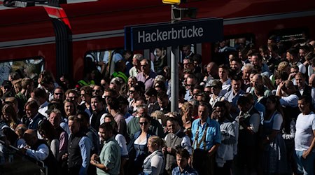Gerade an der Hackerbrücke steigen viele Wiesnbesucher in die S-Bahn ein und aus (Archivbild). / Foto: Lukas Barth/dpa