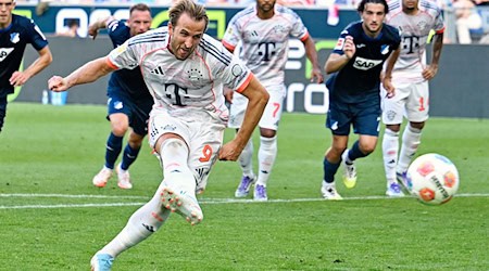 Bayern-Torjäger Harry Kane ist American-Football-Fan - Kickt er irgendwann sogar selbst den Ball in der NFL? / Foto: Uwe Anspach/dpa