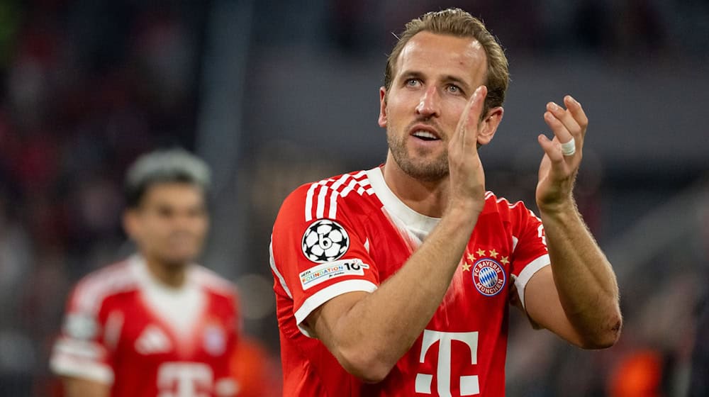 Harry Kane jubelt nach dem Auftaktsieg in der Champions League seines FC Bayern gegen Chelsea. (Archivfoto) / Foto: Leonie Asendorpf/dpa