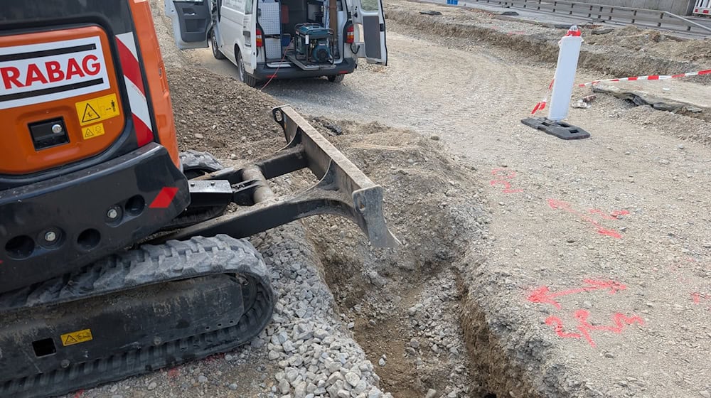 Die Hohlräume wurden beim Bau der neuen Trambahnlinie unter der Fahrbahn entdeckt. / Foto: -/SWM/MVG/dpa