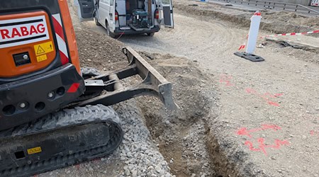 Die Hohlräume wurden beim Bau der neuen Trambahnlinie unter der Fahrbahn entdeckt. / Foto: -/SWM/MVG/dpa