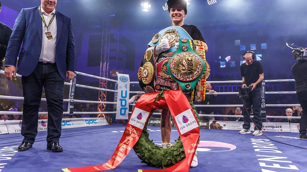 Tina Rupprecht wird Mama und beendet ihre Box-Karriere. (Archivbild) / Foto: Andreas Gora/dpa
