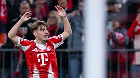Darf er wieder spielen - und jubeln? Bayern-Talent Lennart Karl. / Foto: Sven Hoppe/dpa Darf er wieder spielen - und jubeln? Bayern-Talent Lennart Karl. / Foto: Sven Hoppe/dpa