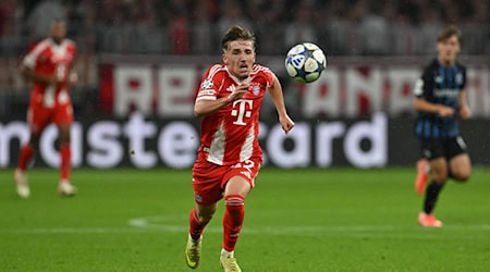 Jung, dynamisch und erfolgreich: Der 17-jährige Lennart Karl ist nun jüngster Champions-League-Torschütze des FC Bayern. / Foto: Sven Hoppe/dpa