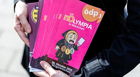 Wenige Tage vor der Bürgerbefragung versuchen Olympia-Gegner weiter, die Münchner von einem «Nein» zu überzeugen. / Foto: Matthias Balk/dpa