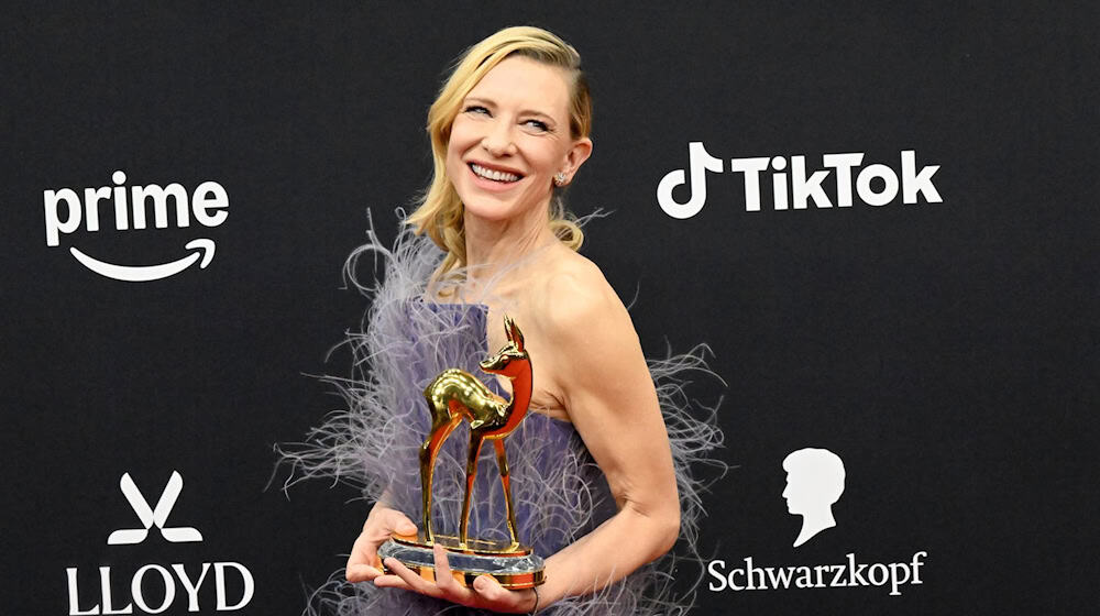 Bambi-Preisträgerin Cate Blanchett. / Foto: Felix Hörhager/dpa