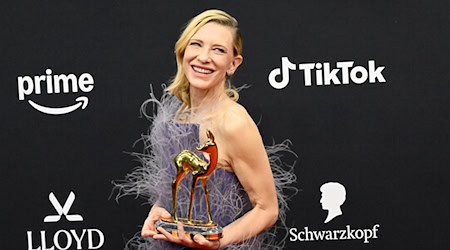 Bambi-Preisträgerin Cate Blanchett. / Foto: Felix Hörhager/dpa