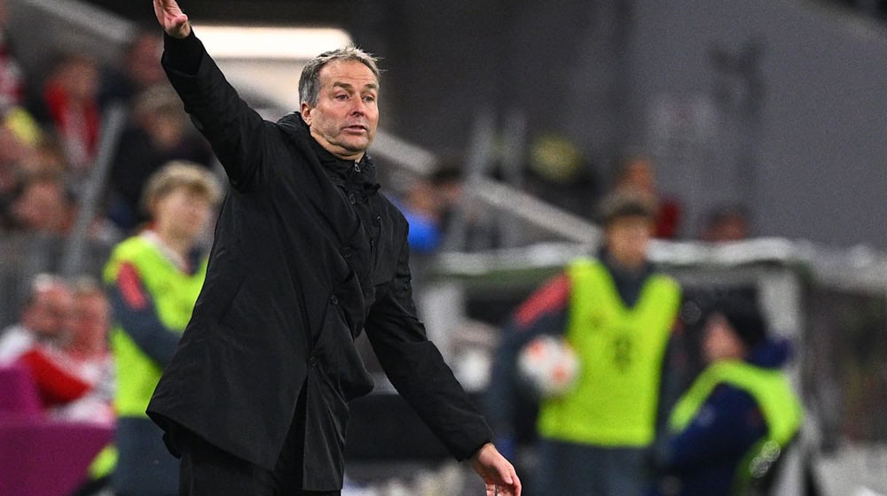 Kaspar Hjulmand verliert in München erstmals mit Leverkusen in der Bundesliga. / Foto: Tom Weller/dpa