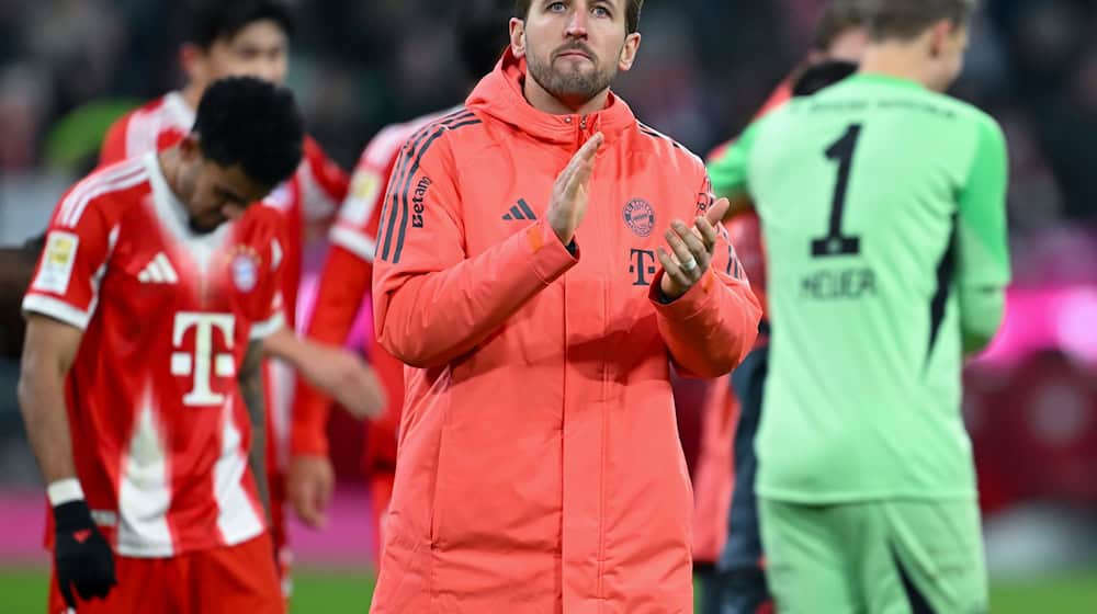 Fühlt sich beim FC Bayern wohl: Harry Kane. (Archivfoto) / Foto: Sven Hoppe/dpa