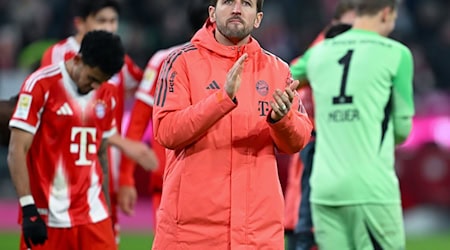Fühlt sich beim FC Bayern wohl: Harry Kane. (Archivfoto) / Foto: Sven Hoppe/dpa