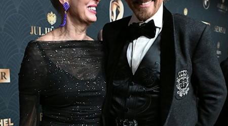 Thomas Gottschalk kam mit seiner Ehefrau Karina zur Romy-Vergabe. / Foto: Barbara Gindl/APA/dpa