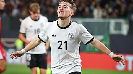 Torschütze beim Debüt: Bayern-Profi Lennart Karl. / Foto: Daniel Karmann/dpa