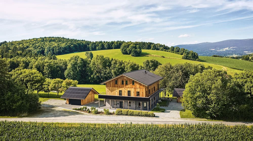 Dieses Architektenhaus hat ein Berliner gewonnen. / Foto: -/Traumhausverlosung/dpa