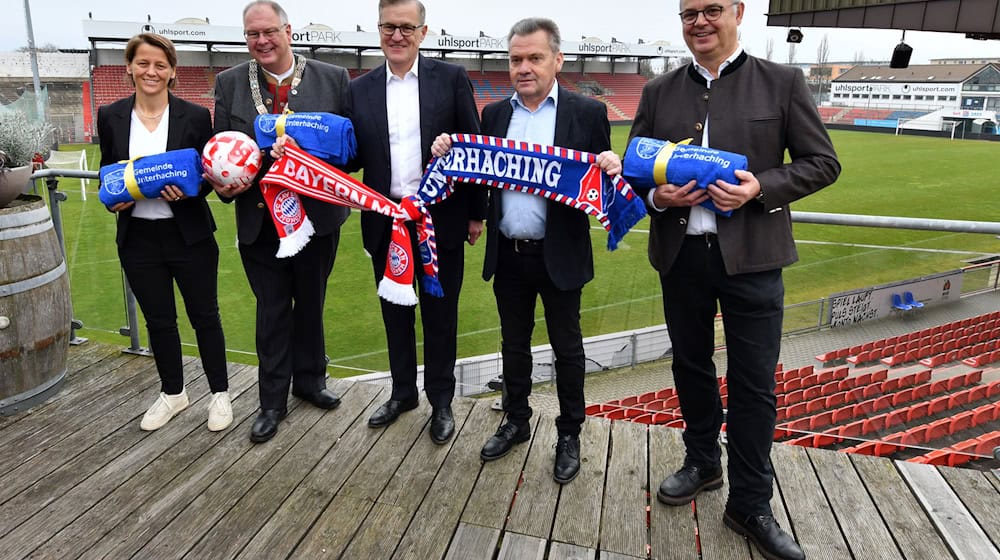 Der Sportpark Unterhaching gehört nun dem FC Bayern. / Foto: Jens Niering/dpa