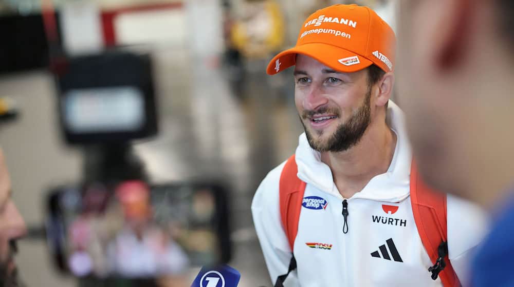 Markus Eisenbichler hat über sein Leben nach der Karriere gesprochen. (Archivbild) / Foto: Daniel Löb/dpa