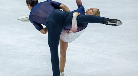 Minerva Hase und Nikita Volodin holten sich den dritten deutschen Meistertitel in Folge. (Archivbild) / Foto: Peter Kneffel/dpa