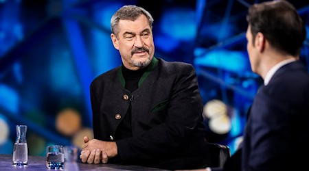 Markus Söder fordert eine weitere Korrektur der Verbrenner-Pläne der EU. / Foto: Christoph Soeder/dpa