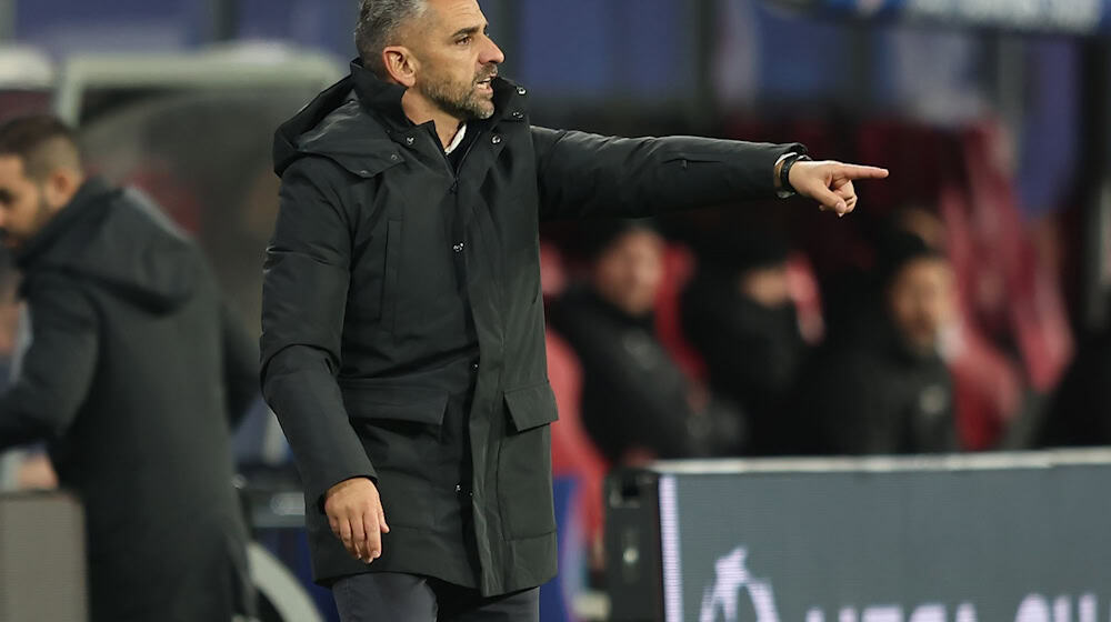 Sporting-Trainer Rui Borges plagen Personalsorgen. / Foto: Andreas Gora/dpa