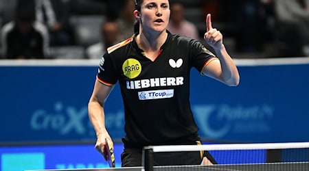 Europas Nummer eins: Tischtennis-Spielerin Sabine Winter. / Foto: Manfred Schillings/dpa