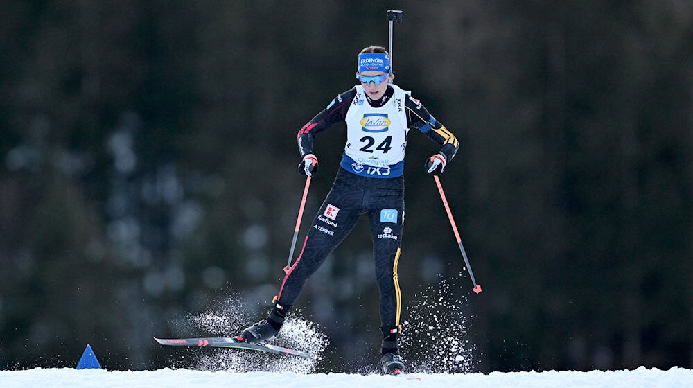 Franziska Preuß beim Heimspiel auf der Strecke. / Foto: Sven Hoppe/dpa