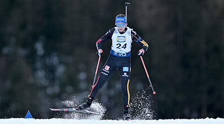 Franziska Preuß beim Heimspiel auf der Strecke. / Foto: Sven Hoppe/dpa