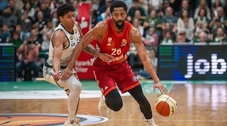 Familie geht vor: Spencer Dinwiddie. (Archivbild)  / Foto: Harald Tittel/dpa